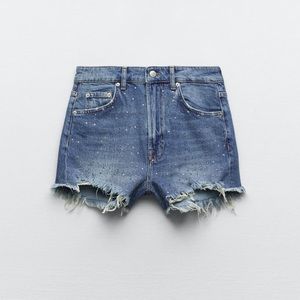 NWT ZARA Rhinestone shorts!!